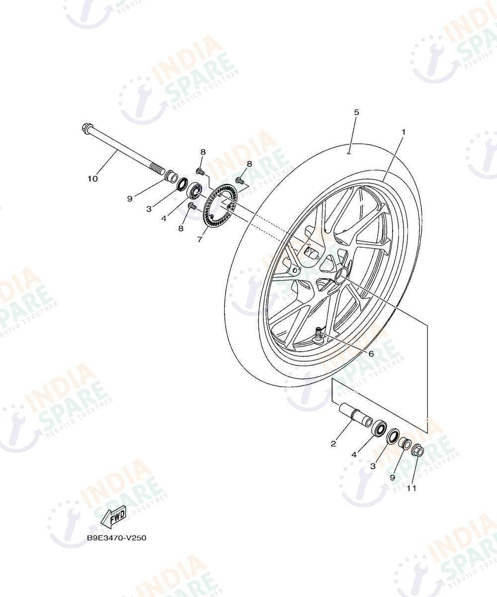 YAMAHA DM49 V4 Series FRONT WHEEL